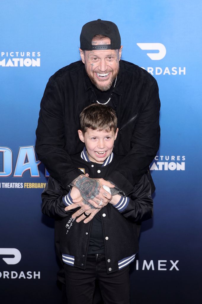 Jelly Roll et Noah Buddy DeFord assistent à la première à Los Angeles de Columbia Pictures et Sony Pictures Animation. "CHÈVRE" 