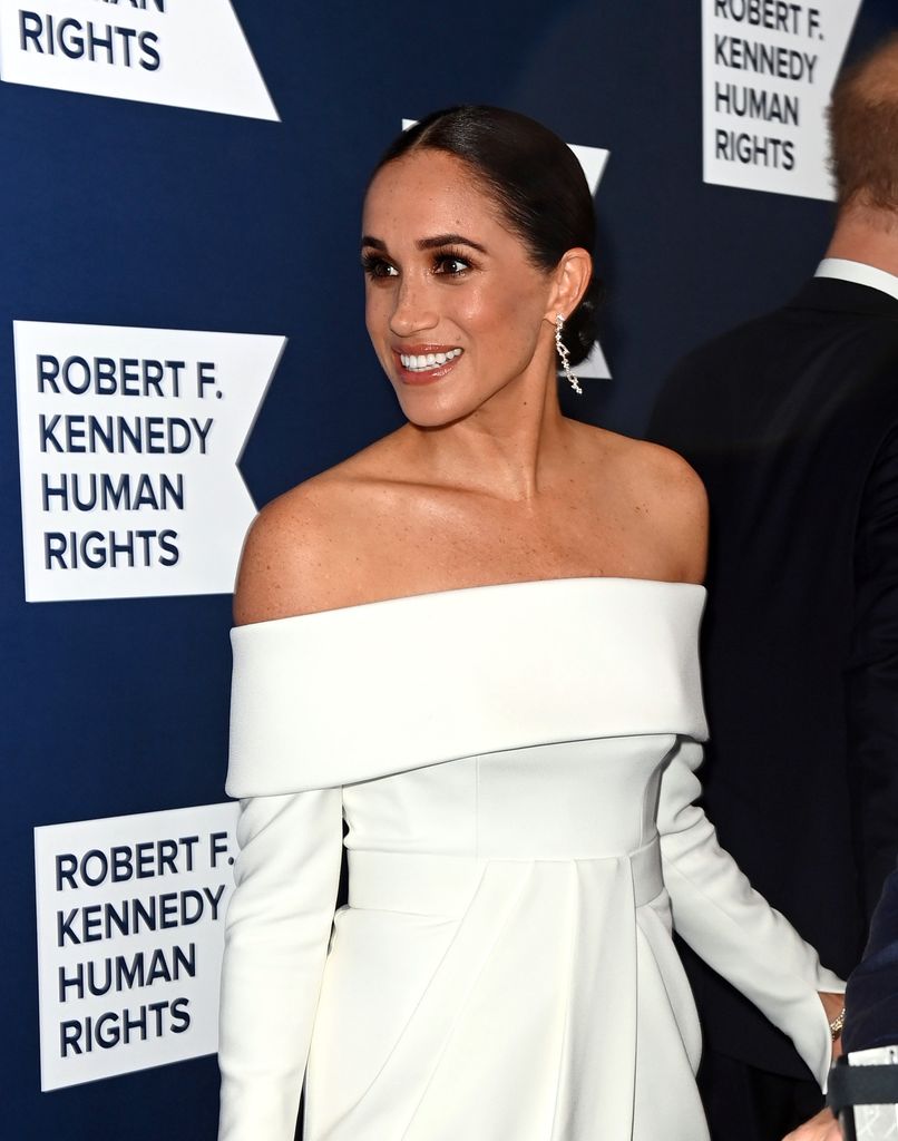 Meghan Markle is a vision in white at the Ripple of Hope Awards 