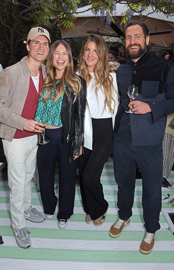 Oliver Proudlock,Emma Louise Connolly,Paula Anton and Elliot Awin at the QV x Chucs Launch Party77