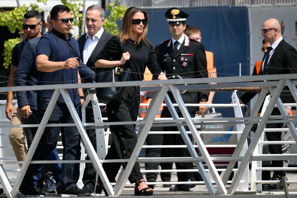 Queen Rania arrived in Venice