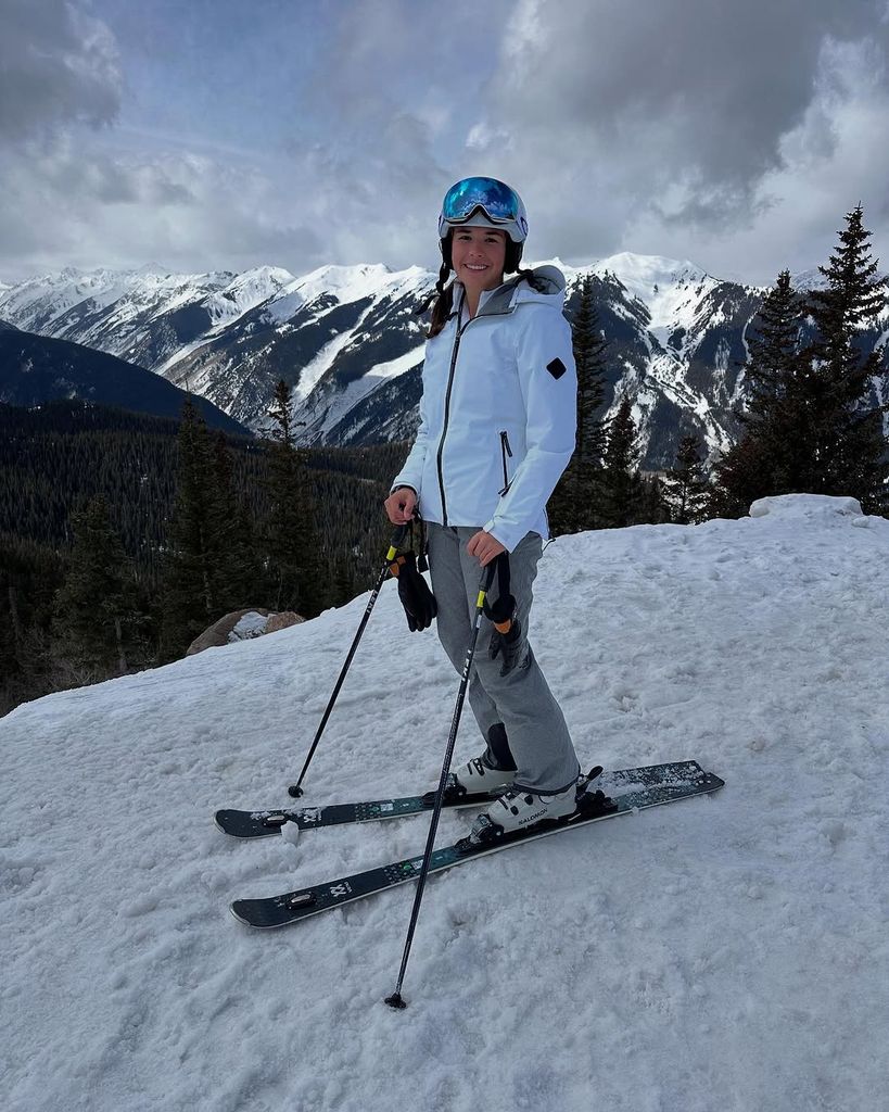 Kai Trump skiing
