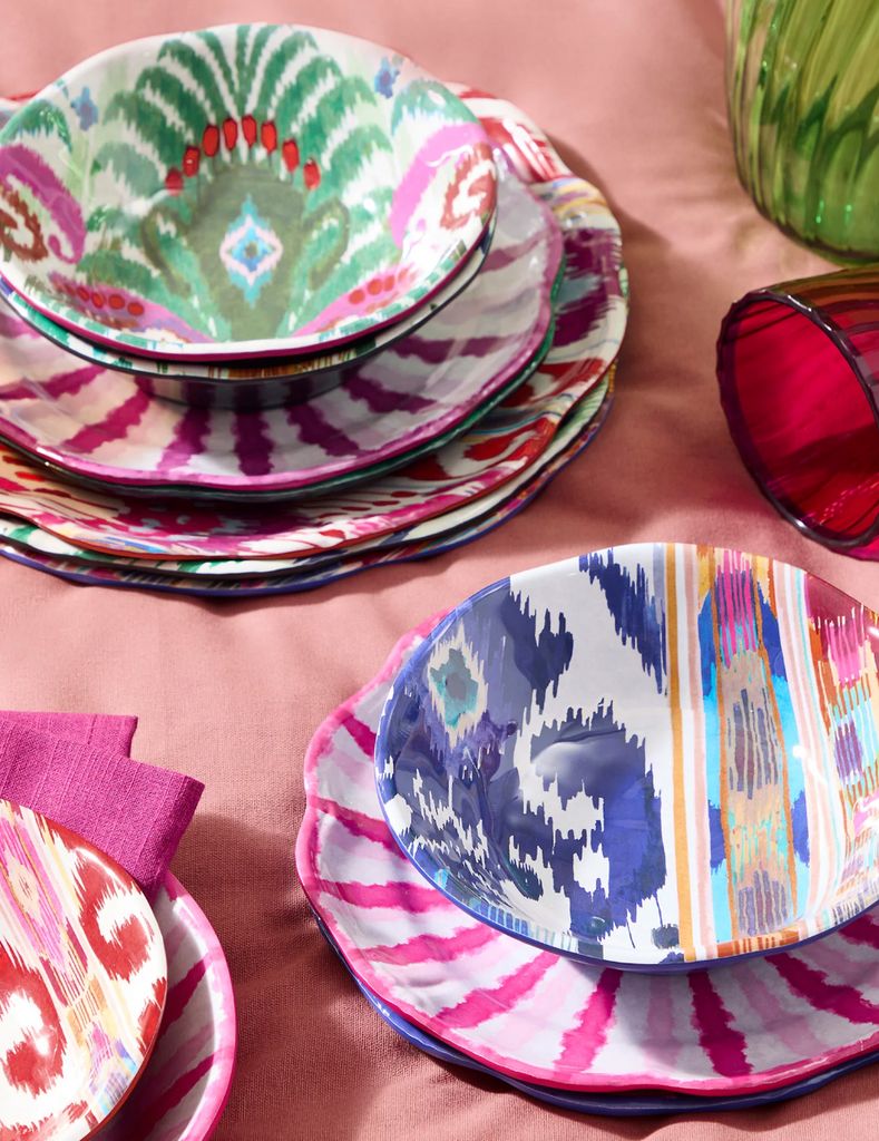 Marks & Spencer M&S Collection Set of 4 Ikat Brights Picnic Cereal Bowls