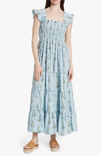nordstrom rack floral dresses shirred kate middleton