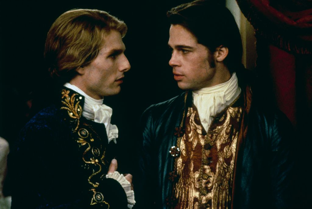 Tom Cruise and Brad Pitt star in Interview with the Vampire: The Vampire Chronicles.