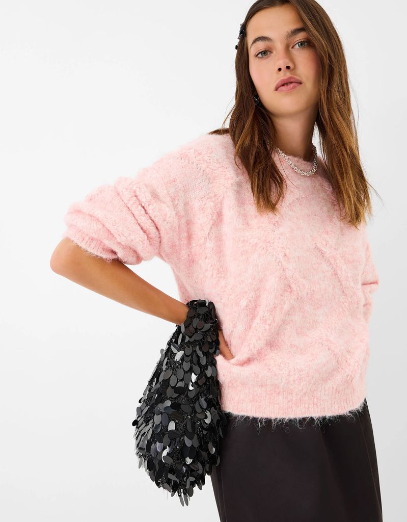 Sequin Fringe Handbag