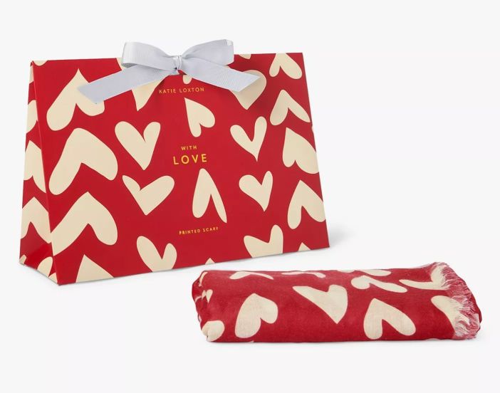 Katie Loxton Abstract Heart Print Scarf