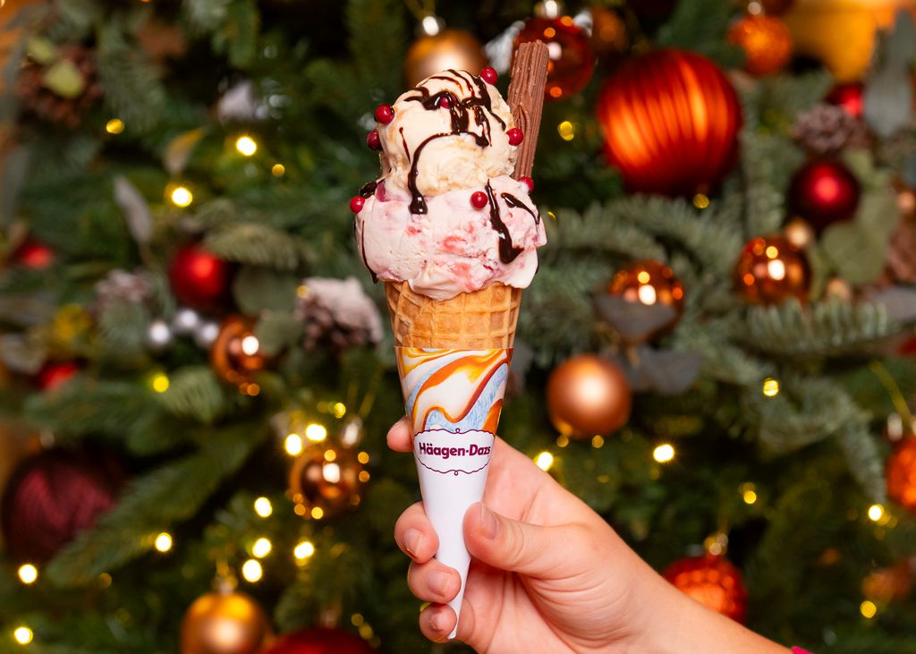 Hagen Dasz ice cream Christmas pop-up