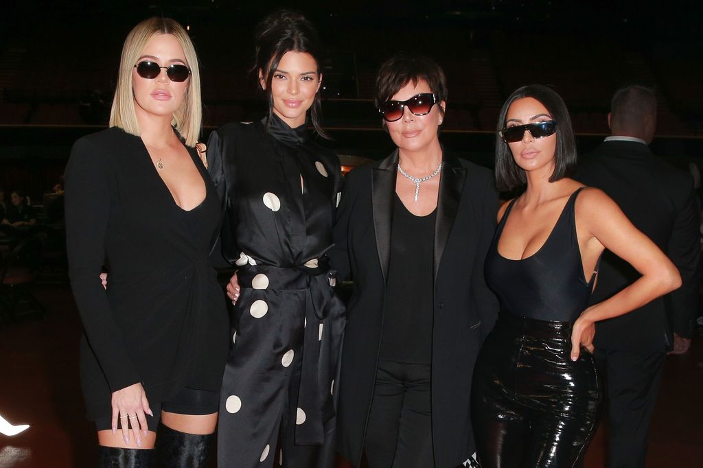 Kim Kardashian with her sisters, Khloe and Kendall and their mother Kris Jenner 