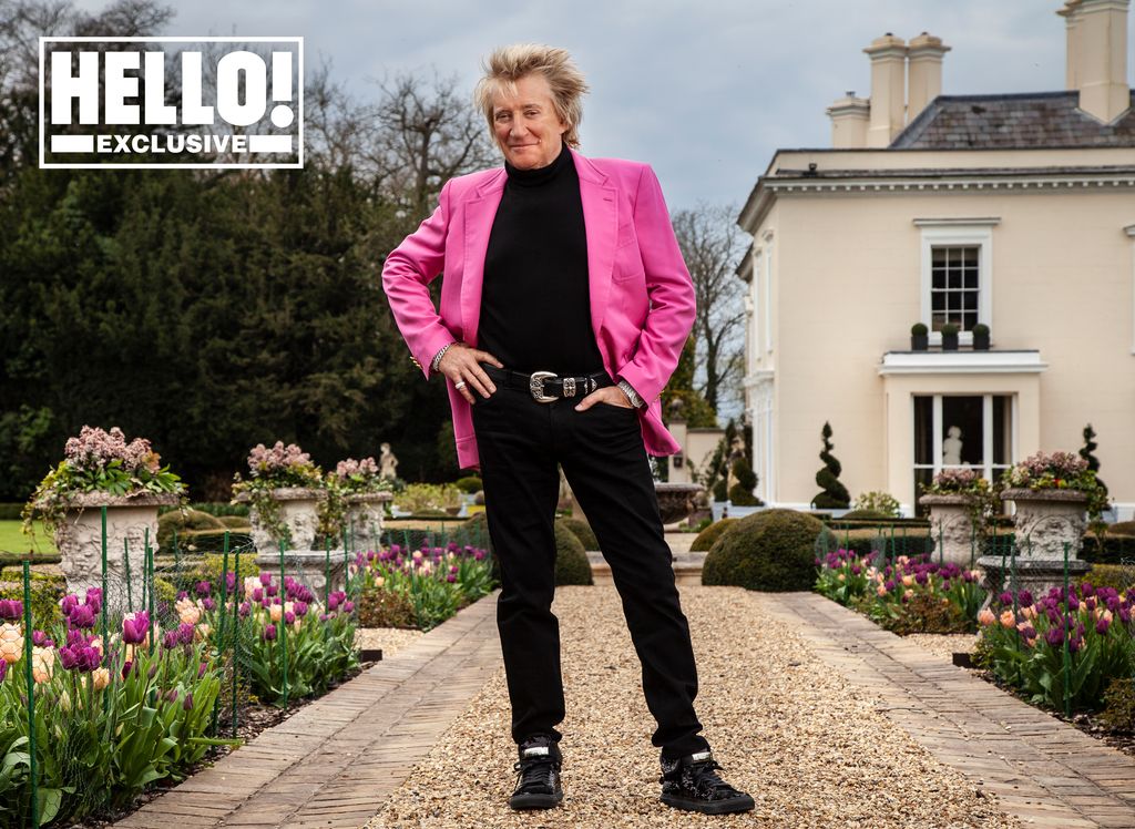 Rod Stewart poses for HELLO! shoot at home