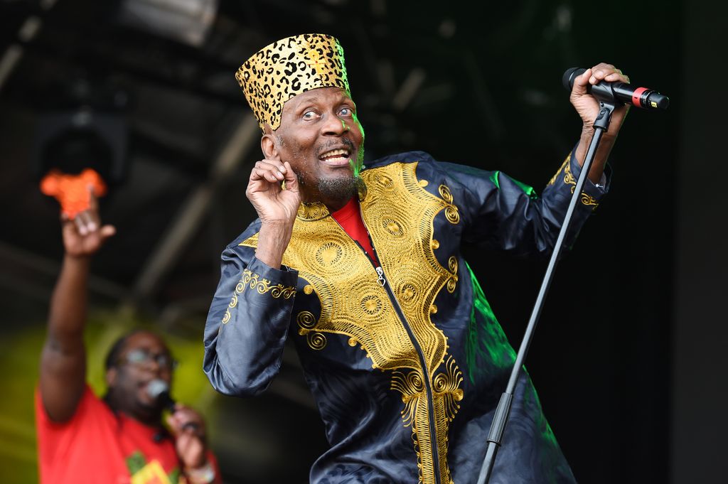 Jimmy Cliff performs on the main stage on day 2 of Love Supreme Festival at Glynde Place on July 06, 2019 in Lewes, England.