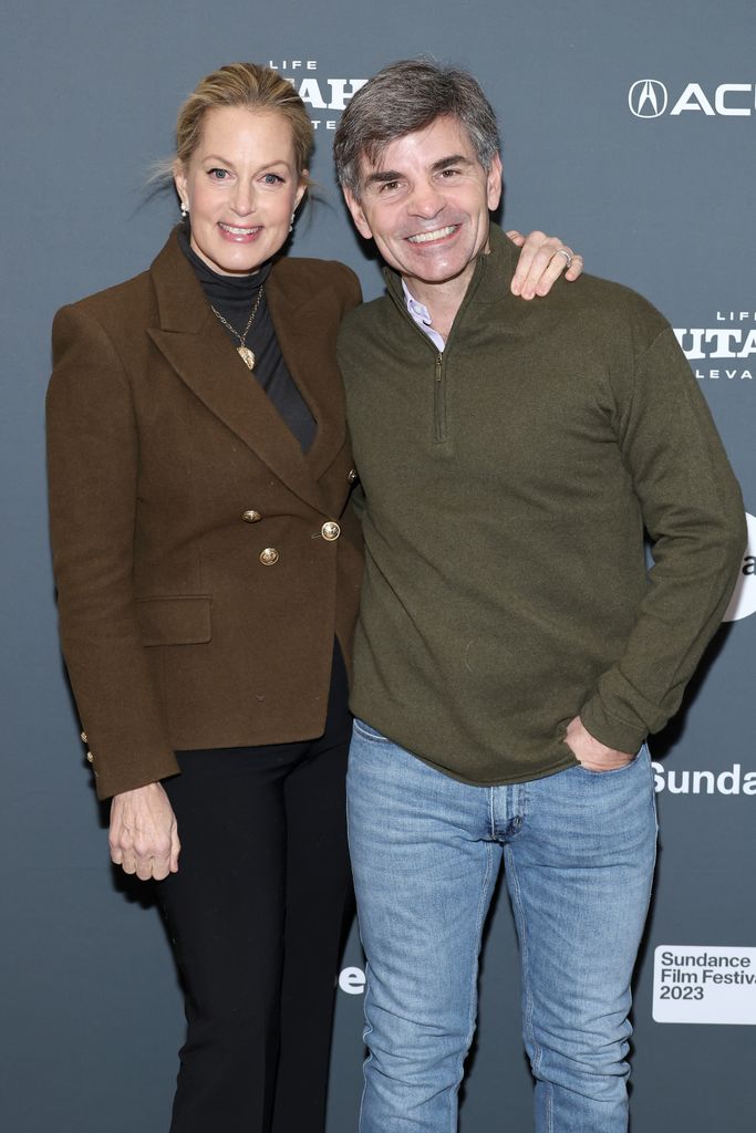 Alexandra Wentworth and George Stephanopoulos attend the 2023 Sundance Film Festival "Pretty Baby: Brooke Shields" Premiere at Eccles Center Theatre on January 20, 2023 in Park City, Utah.