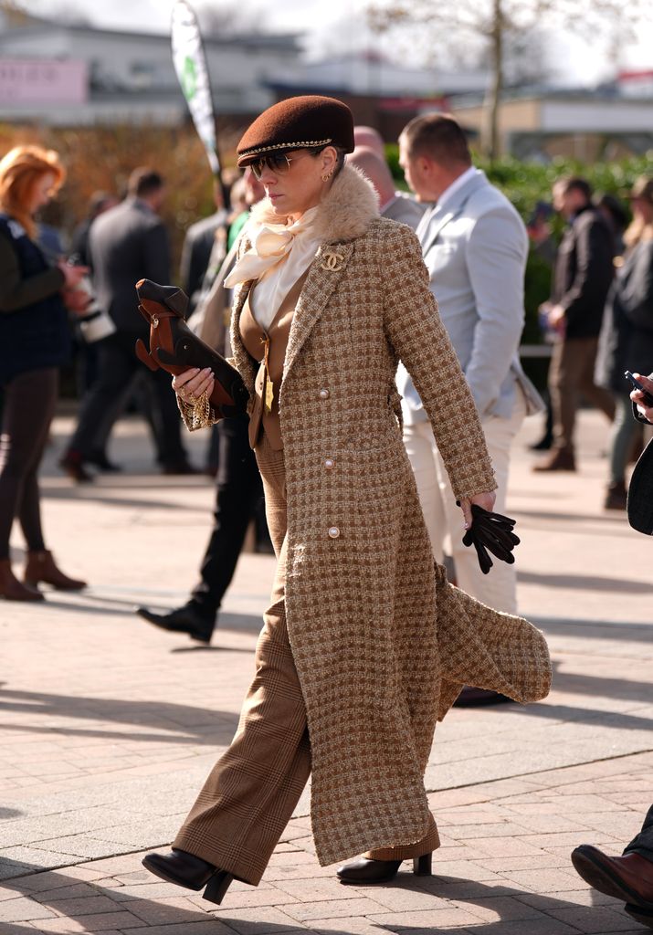 A racegoer on day one of the 2025 Cheltenham Festival at Cheltenham Racecourse. Picture date: Tuesday March 11, 2025. (Photo by Joe Giddens/PA Images via Getty Images)