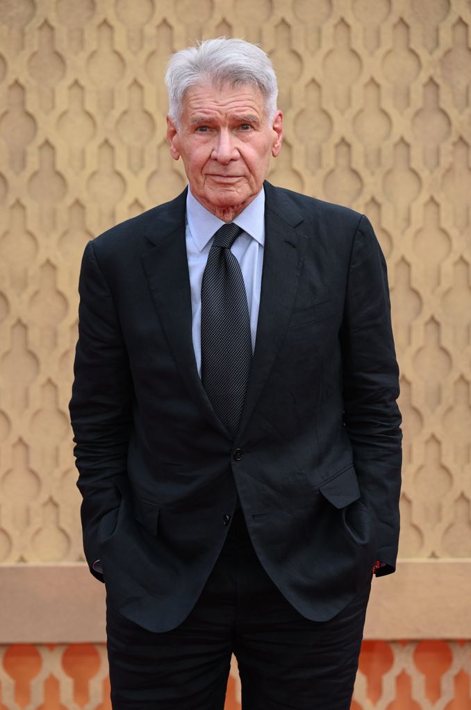 Harrison Ford attends the "Indiana Jones And The Dial Of Destiny" UK Premiere at Cineworld Leicester Square on June 26, 2023 in London, England.