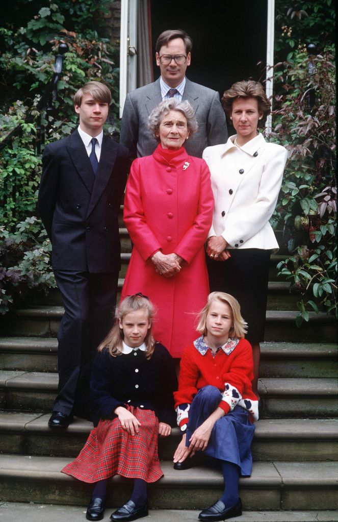 The Duke and Duchess of Gloucester with their children and Princess Alice 