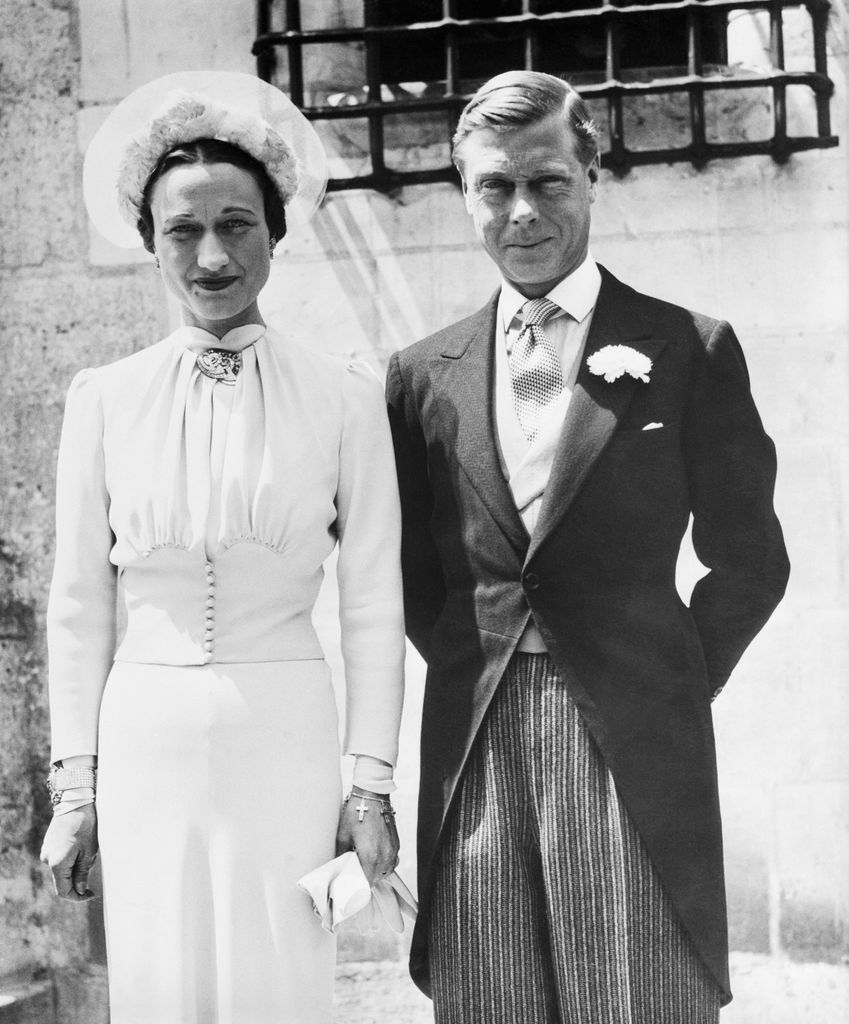 The Duke and Duchess of Windsor after their wedding in France