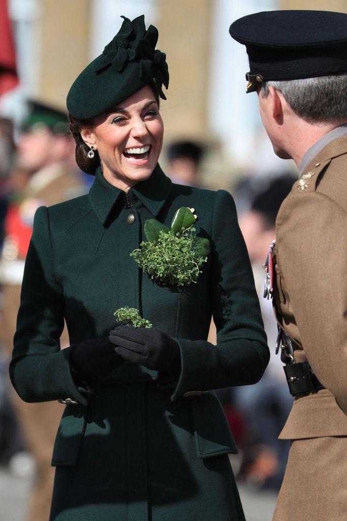 Last year, William and Kate attended a parade with the Irish Guards on St Patrick's Day