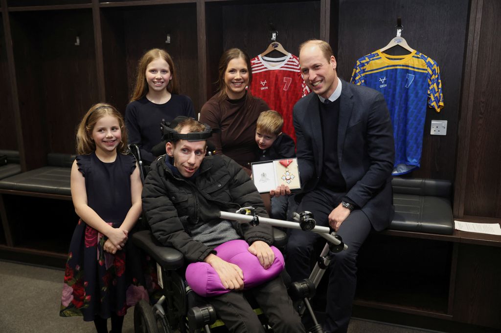 Rob's children were able to meet Prince William too