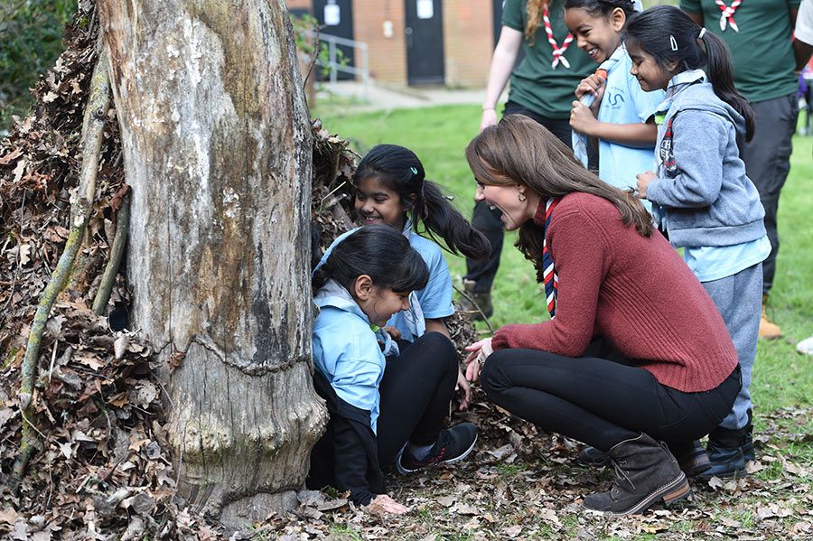 kate middleton children outdoors scouts