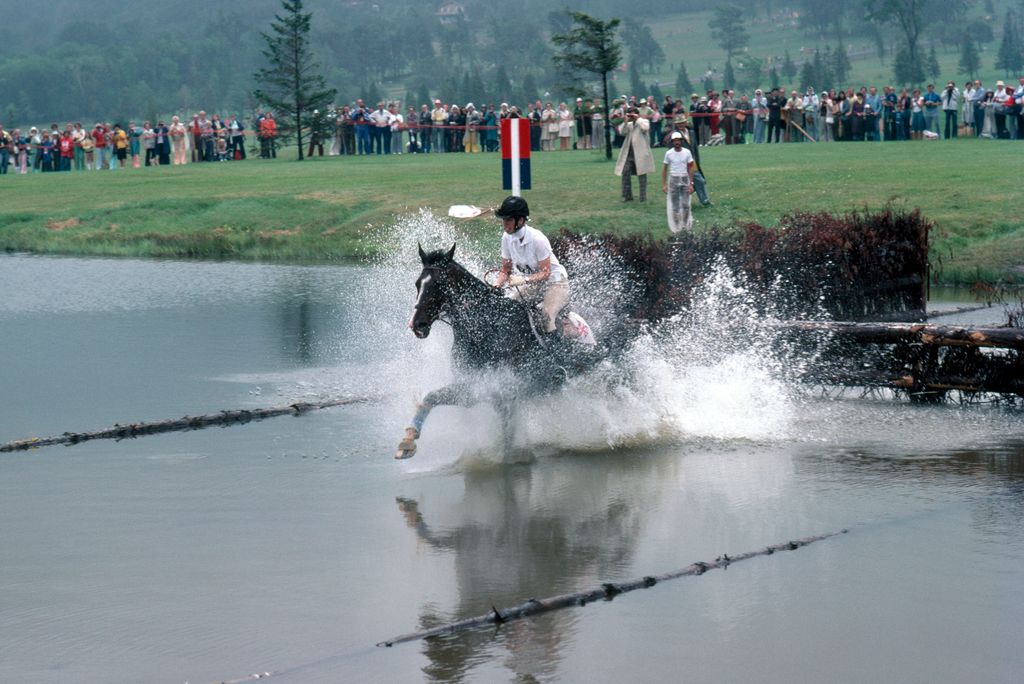 Princess Anne competing at the 1976 Olympics