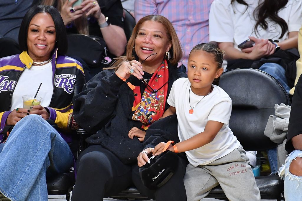Eboni Nichols and Queen Latifah son rebel basketball game