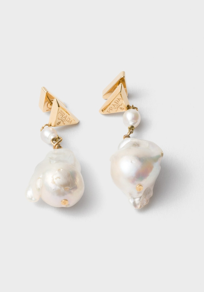 Boucles d'oreilles perles Prada 