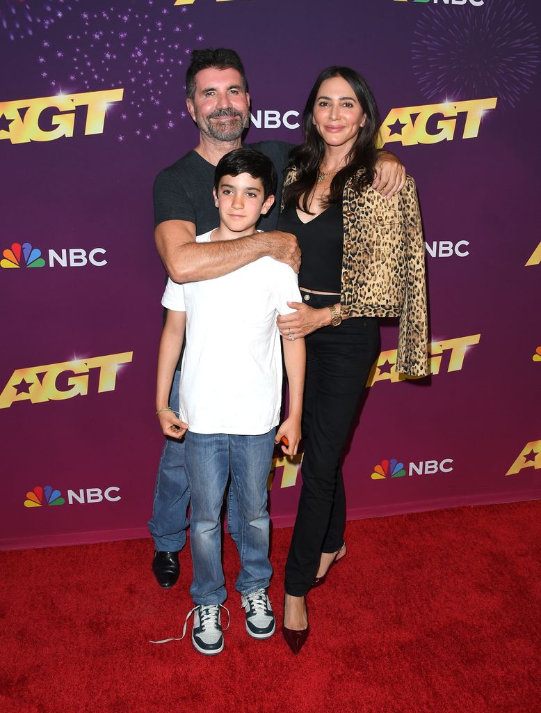 PASADENA, CALIFORNIA - SEPTEMBER 03: Simon Cowell, Eric Cowell and Lauren Silverman arrives at the "America's Got Talent" Season 19 Quarterfinals 4 Red Carpet at Hotel Dena on September 03, 2024 in Pasadena, California. (Photo by Steve Granitz/FilmMagic)