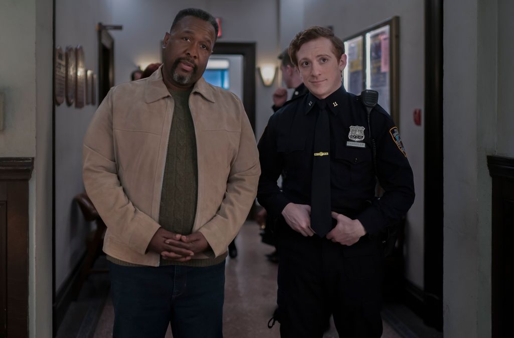Wendell Pierce as Captain Wagner and Ethan Slater as Officer Reese Chandler