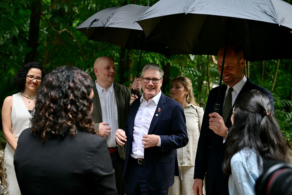 Prince William and Prime Minister Keir Starmer in Belém