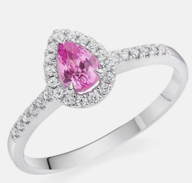 beaverbrooks pink diamond ring