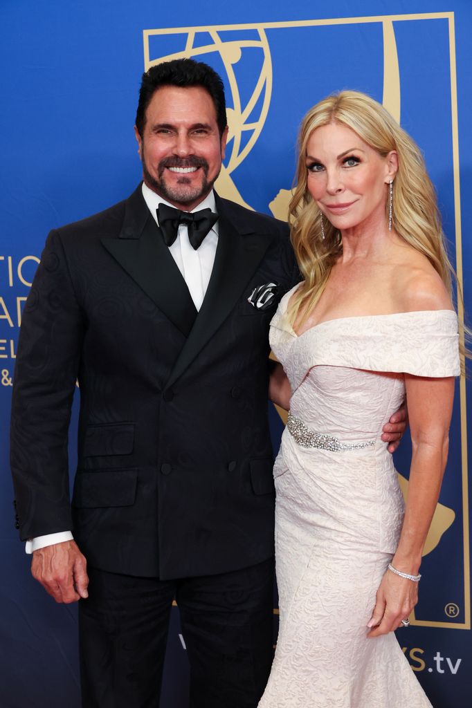 Don Diamont, Cindy Ambuehl at the 52nd Daytime Emmy Awards held at the Pasadena Civic Auditorium on October 17, 2025 