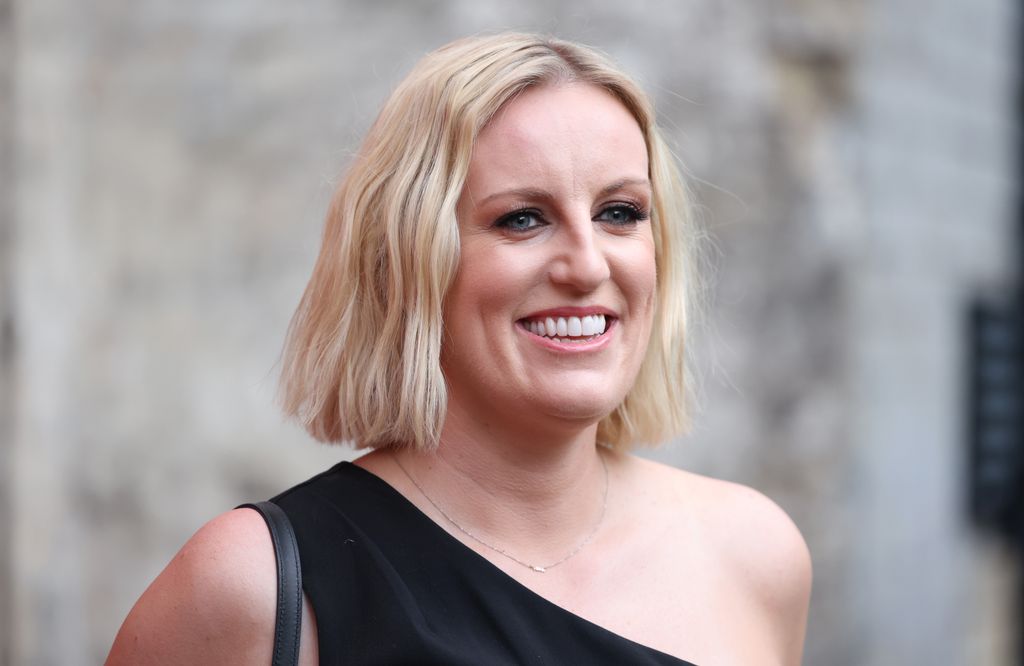 Steph McGovern in a black dress