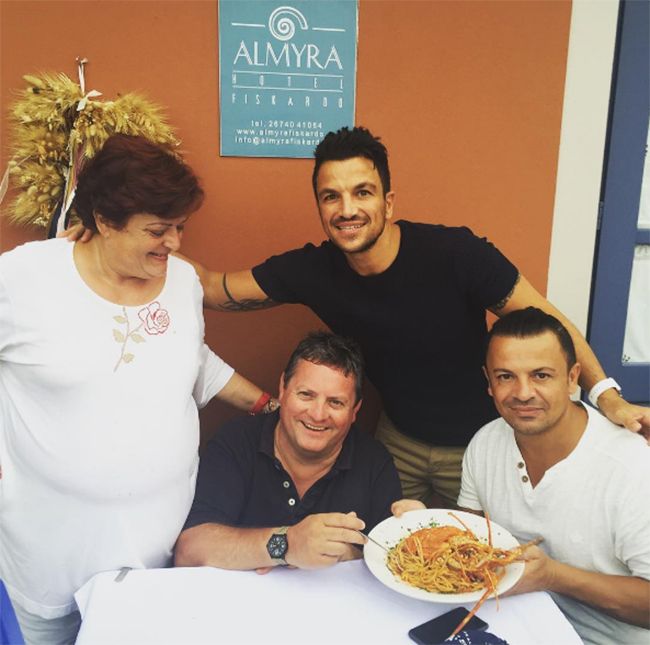 peter andre greece