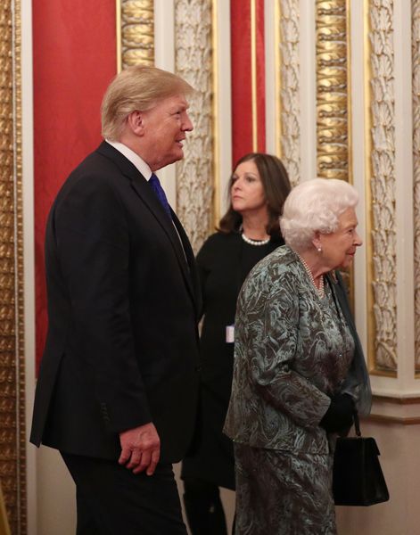 Queen Elizabeth II with US President Donald Trump 