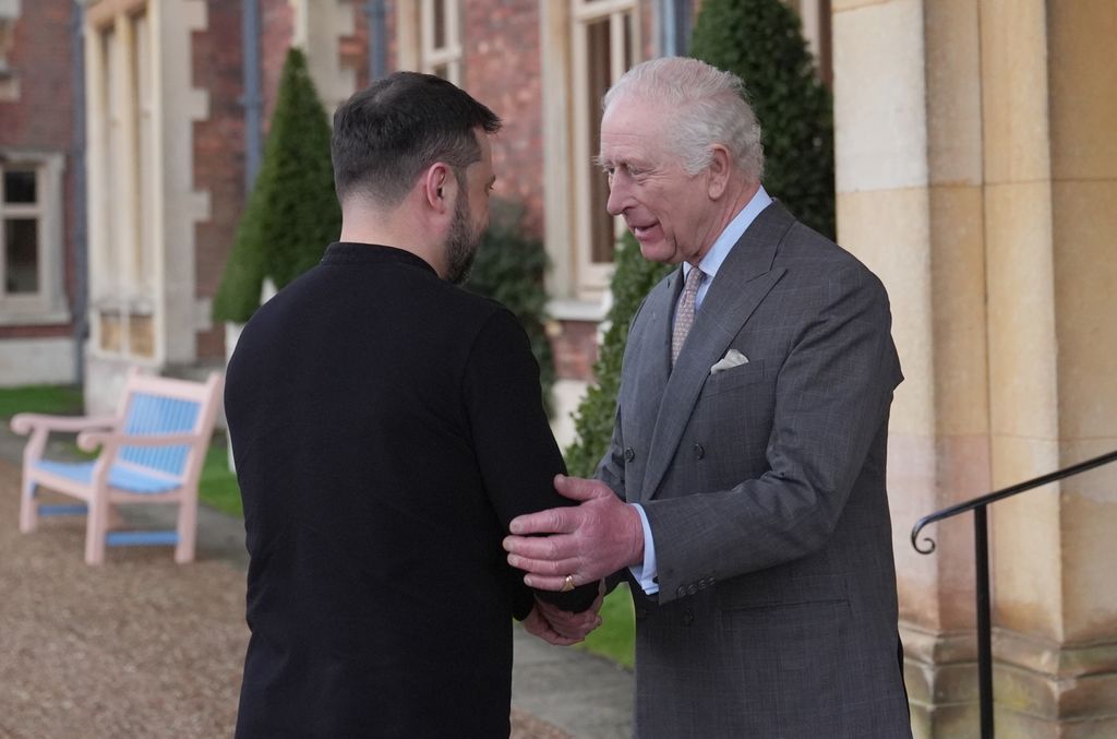 Charles welcomed Ukrainian President Volodymyr Zelensky to the Sandringham Estate on March 2, 2025 
