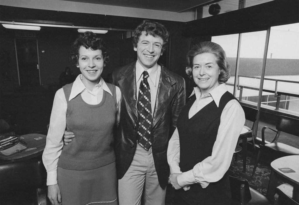  Hilary Newcombe, Alan Devereux and June Spencer, photographed for Radio Times in connection with the BBC Radio 4 soap opera 'The Archers', March 1975