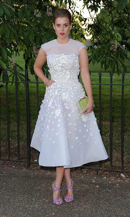 5 Princess Beatrice white dress Serpentine summer party