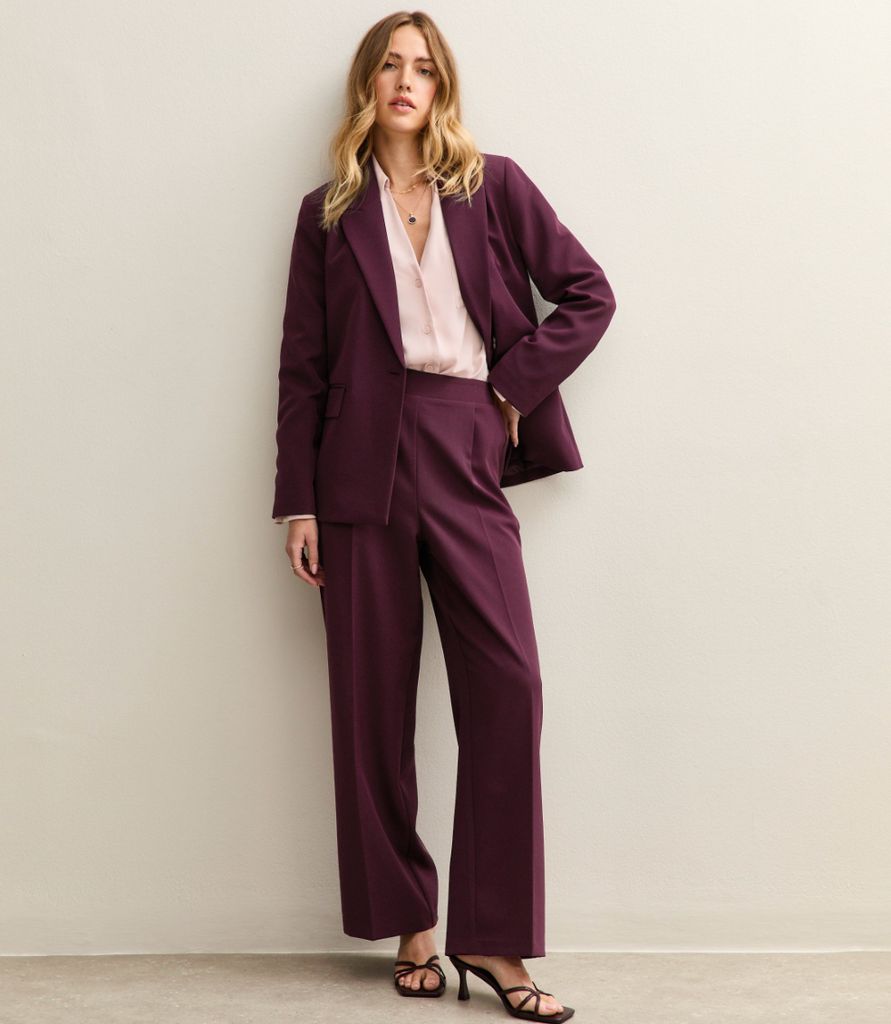 New Look Burgundy Suit