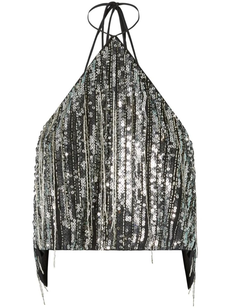 sequinned top by pinko