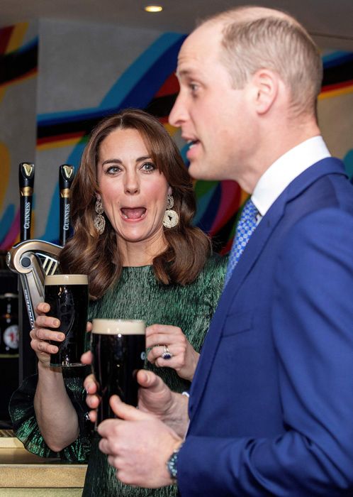 kate and william enjoy a pint 