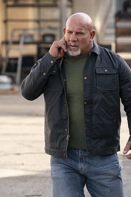 Bill Goldberg as Lance Hamilton on the phone in NCIS