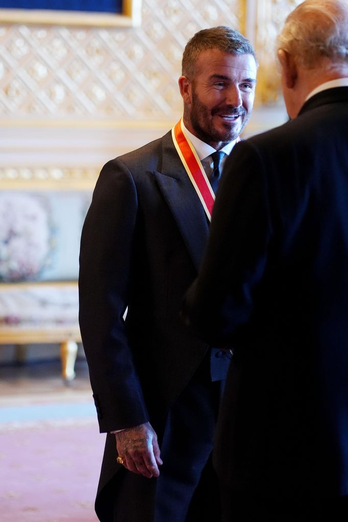 Sir David Beckham is made a Knight Bachelor by King Charles