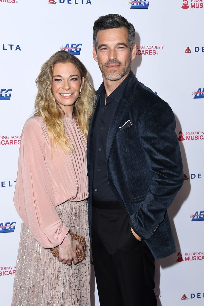 LeAnn Rimes and Eddie Cibrian attend MusiCares Person of the Year honoring Aerosmith at West Hall at Los Angeles Convention Center on January 24, 2020 in Los Angeles, California