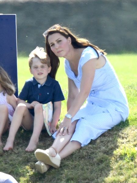 kate middleton and prince george watch the polo