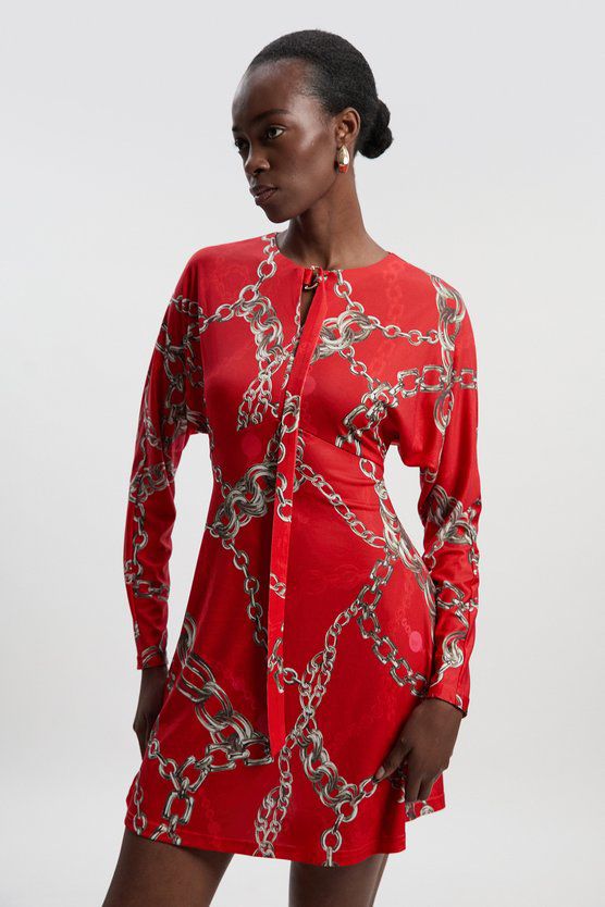 Karen Millen Chain Print Dress