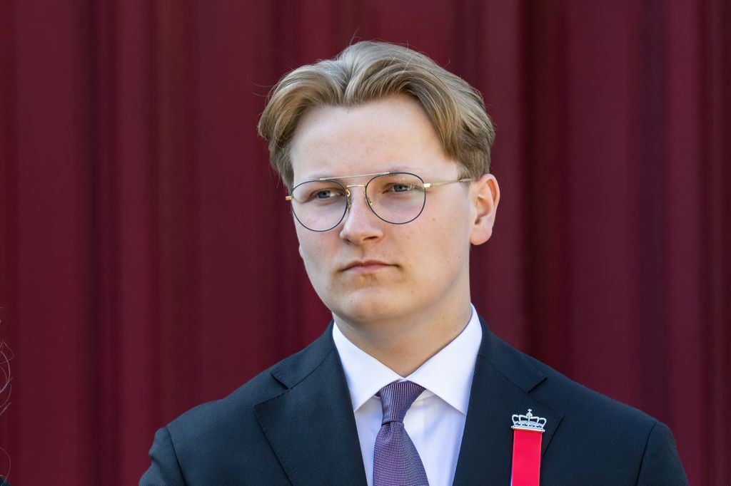 Prince Sverre in a suit