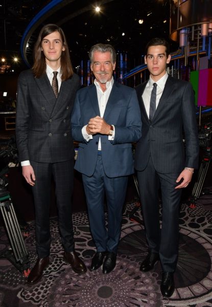pierce brosnan and his sons dylan and paris