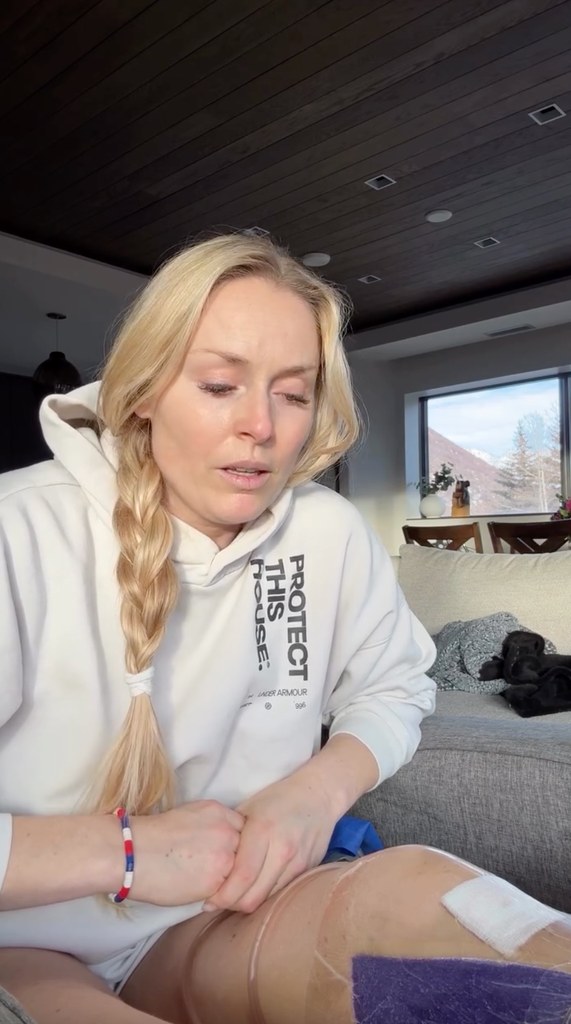 Lindsey vonn blessure à la jambe