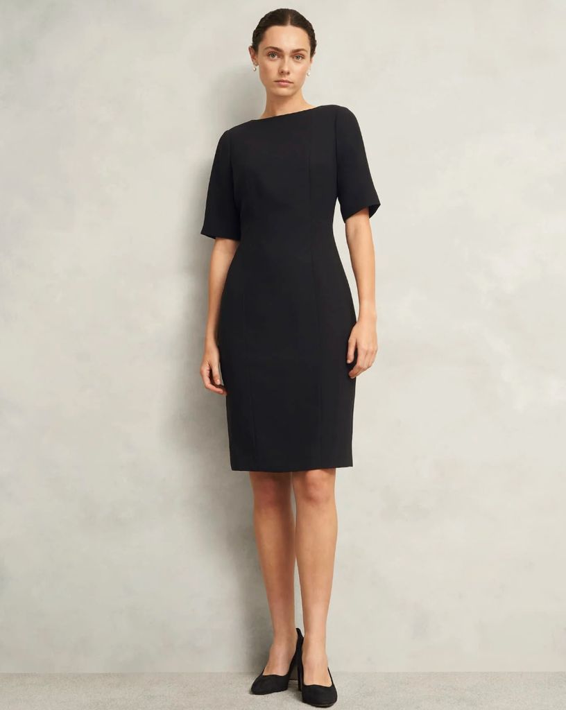 Hobbs black funeral dress