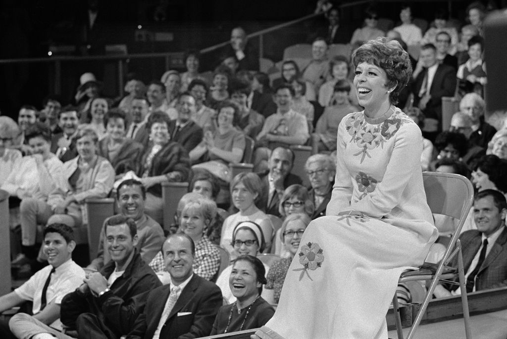Carol Burnett interacting with the audience on The Carol Burnett Show, April 5, 1968