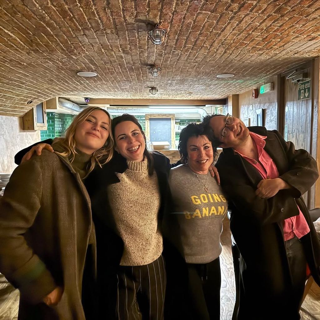 Ruby Wax with her kids